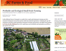 Tablet Screenshot of bcfarmsandfood.com